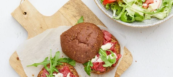 Broodje carpaccio met truffelmayonaise (fase 1a)